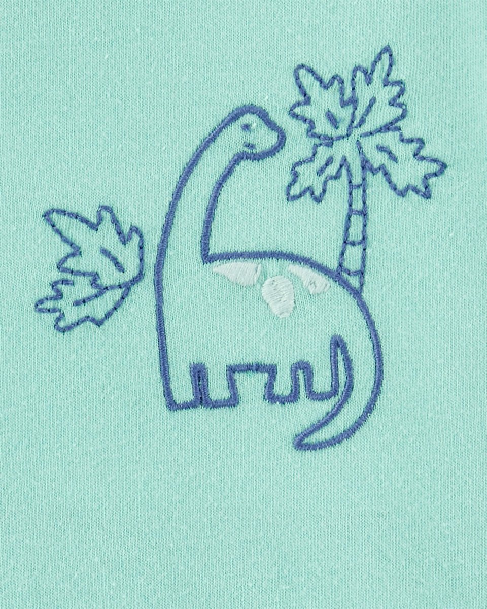 Conjunto de dos piezas de algodón, pantalón corto y camiseta, diseño dino - Image 3