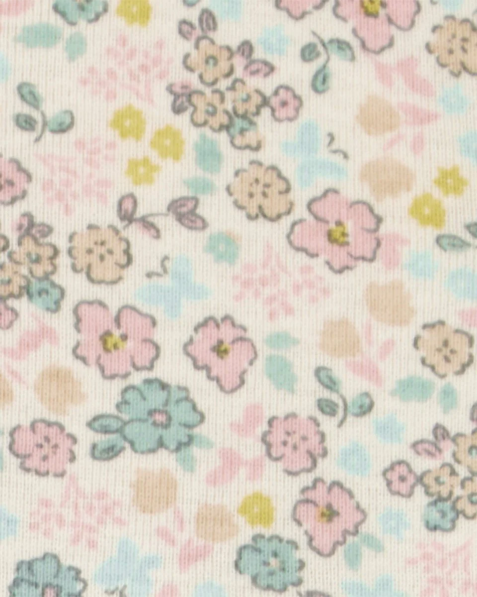 Conjunto de dos piezas de algodón, vestido y saco, diseño floral - Image 3