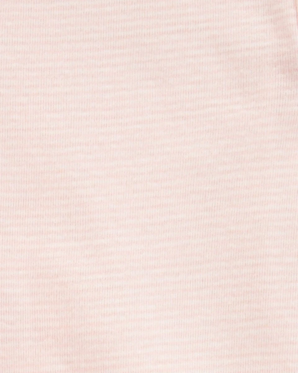 Conjunto tres piezas de algodón, pantalón, cárdigan y body, color rosa - Image 3