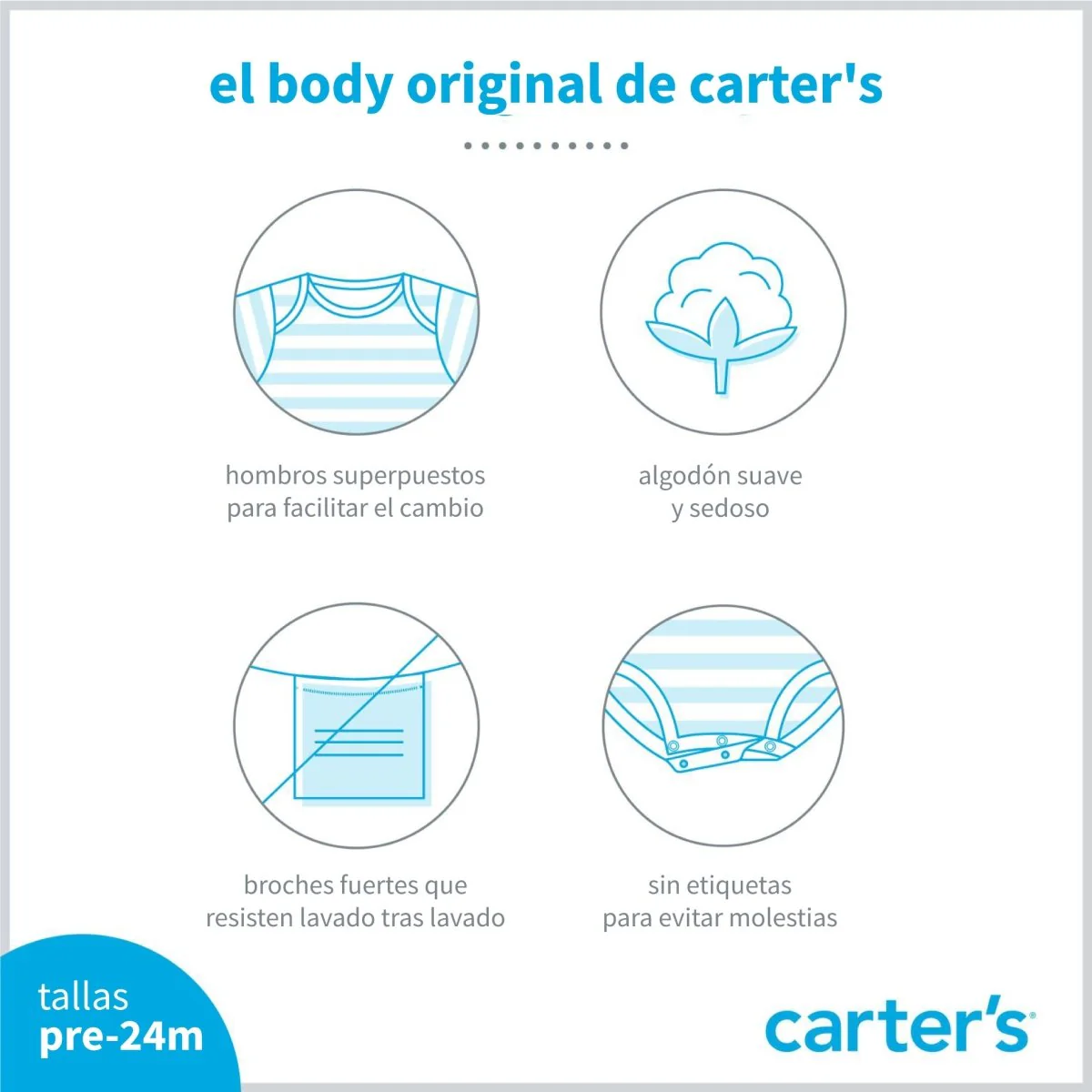 Pack cuatro bodies de algodón, manga larga, diseño ovejas - Image 6
