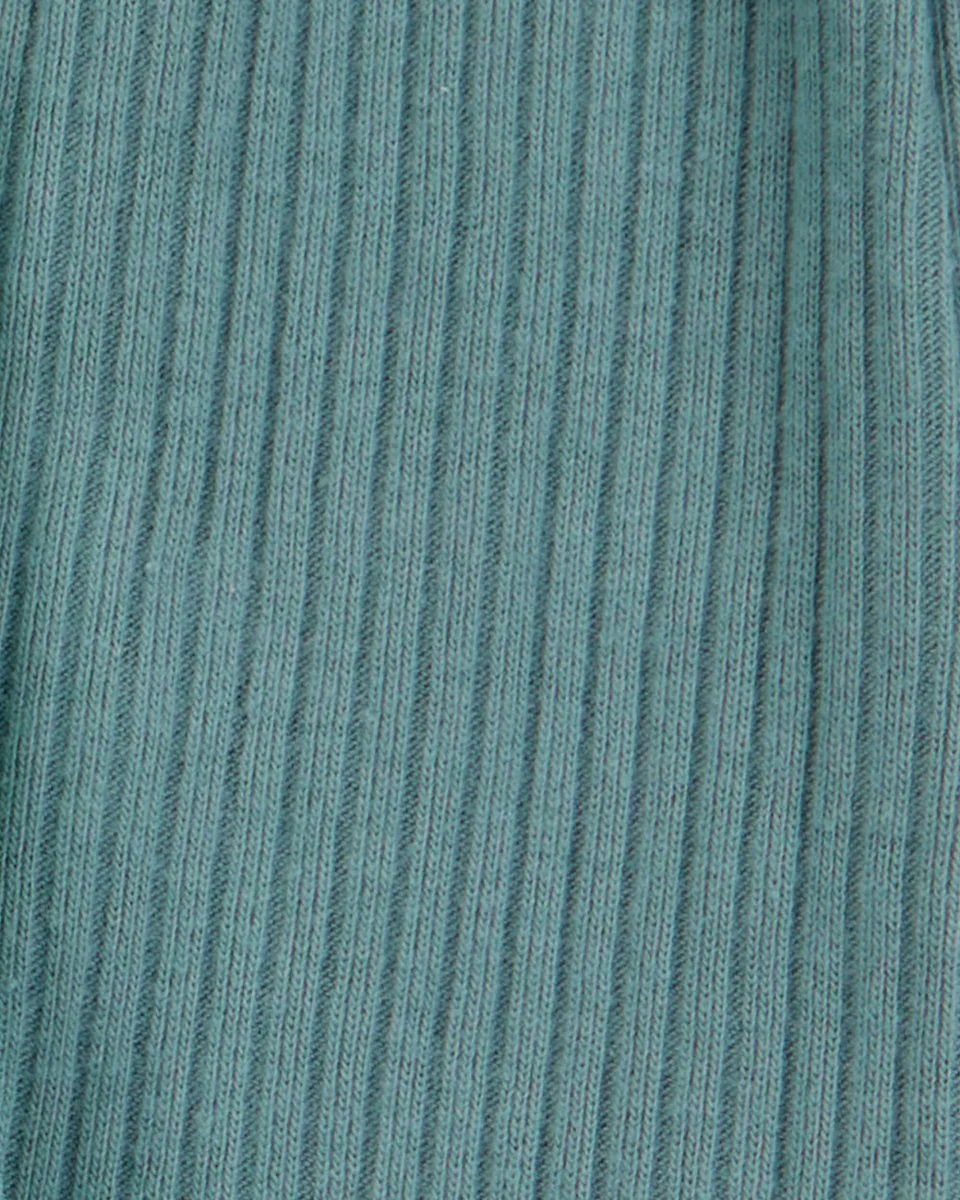 Pack de dos pantalones cortos de algodón con cintura elástica celeste - Image 4