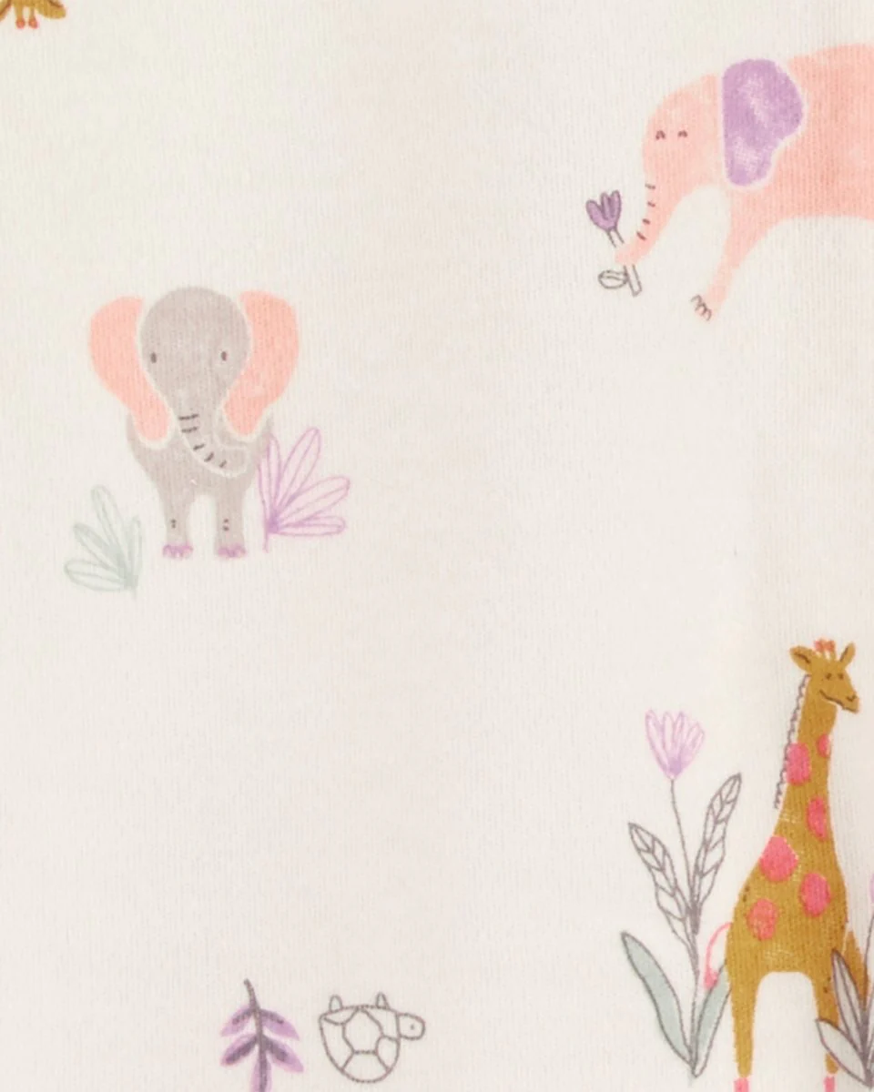 Pijama una pieza de algodón, diseño animales - Image 2