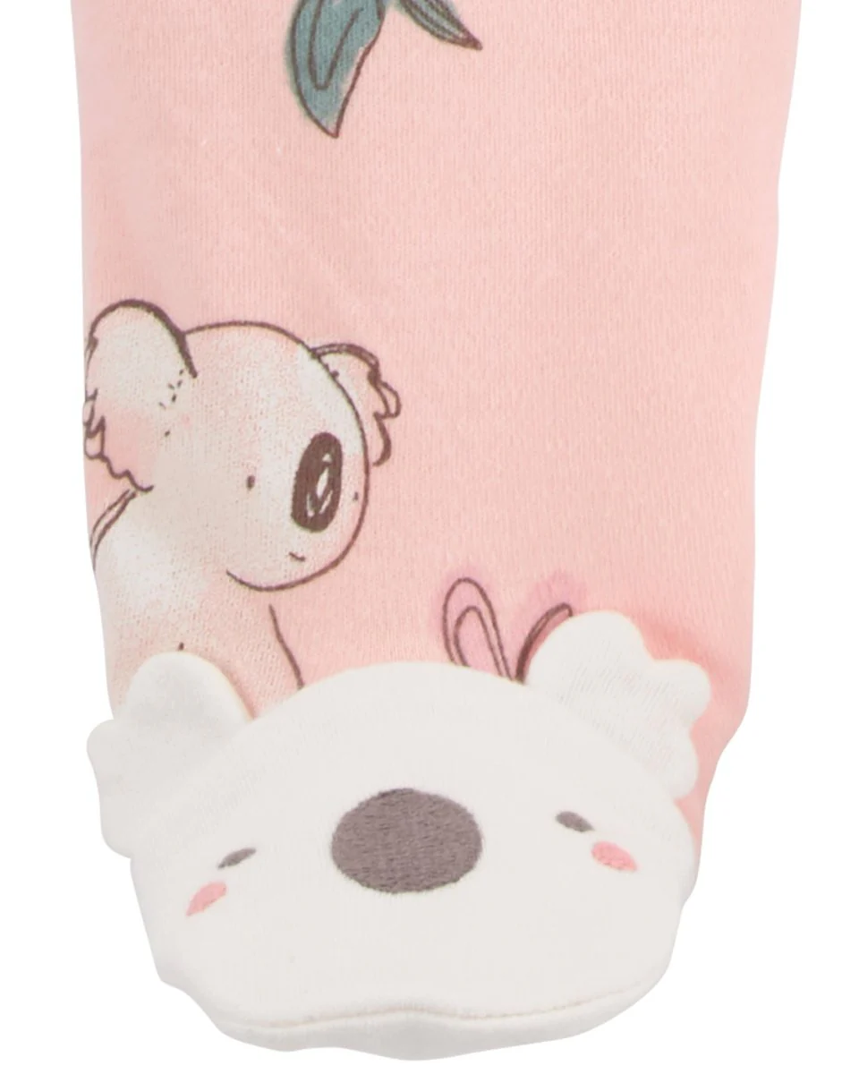 Pijama una pieza de algodón, con pie, diseño koalas - Image 2