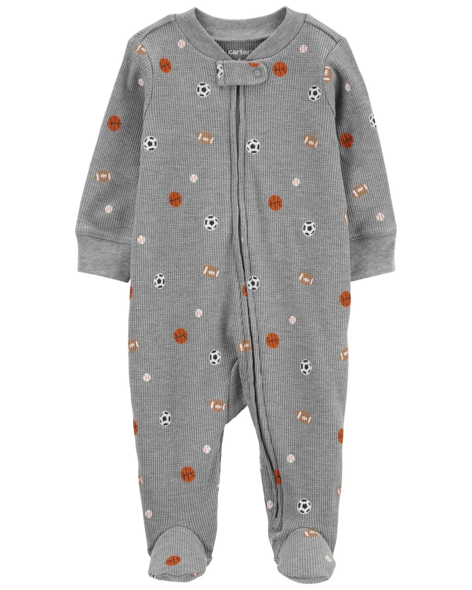 Pijama entero de algodón térmico diseño balones